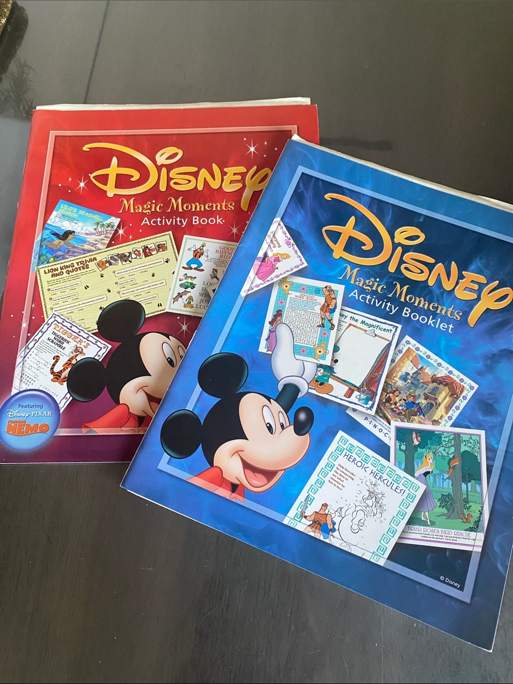 New🌈 2003 Disney Magic Moments Activity Books DIY kids